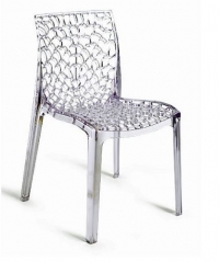 plastová židle GRUVYER transparente